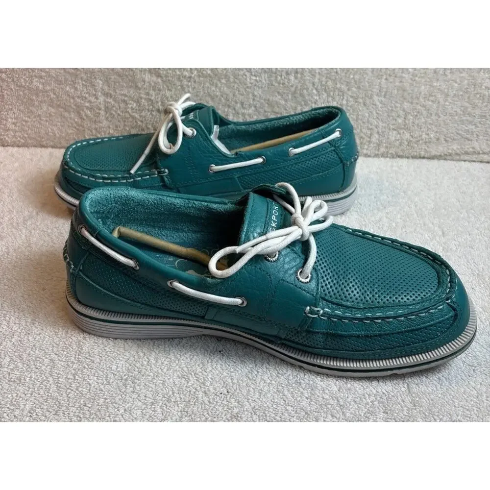 Men's Rockport K71571 Wave Crasher Teal/white Shoes US 8.5 M